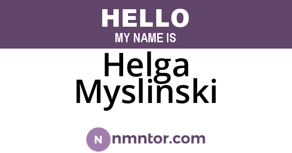 Helga Myslinski