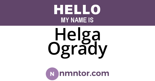 Helga Ogrady