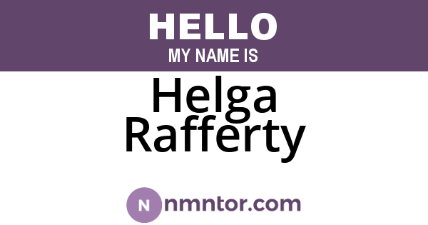 Helga Rafferty
