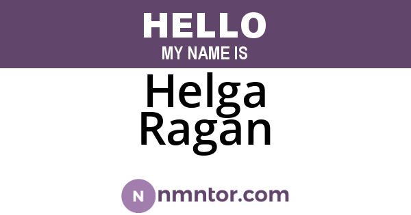 Helga Ragan