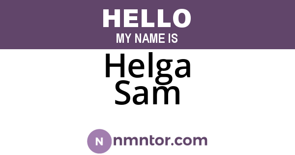 Helga Sam
