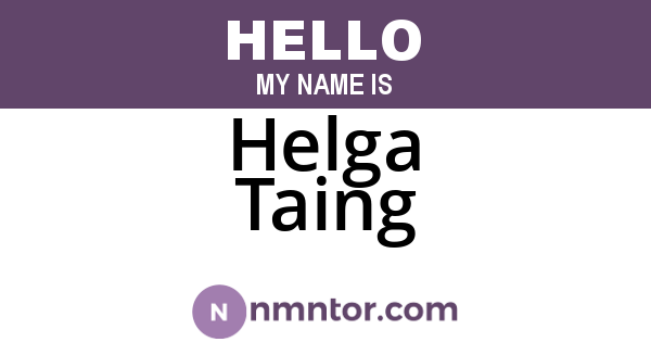 Helga Taing