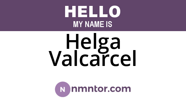 Helga Valcarcel