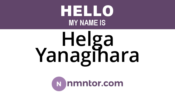 Helga Yanagihara