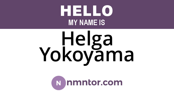 Helga Yokoyama