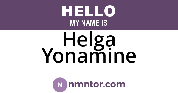 Helga Yonamine