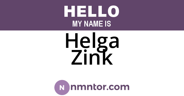 Helga Zink