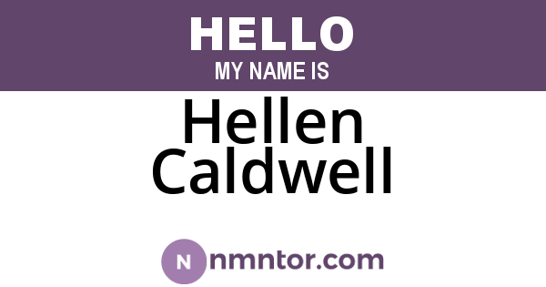 Hellen Caldwell