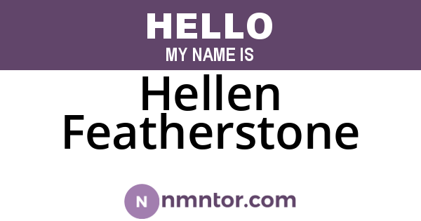 Hellen Featherstone