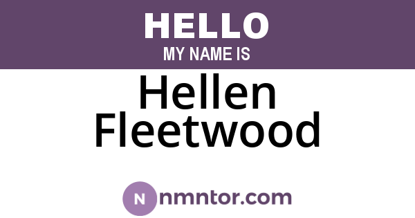 Hellen Fleetwood