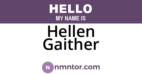 Hellen Gaither