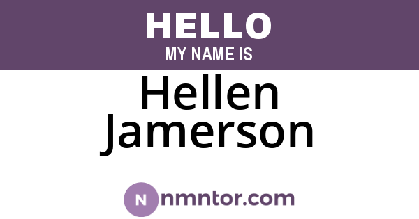 Hellen Jamerson