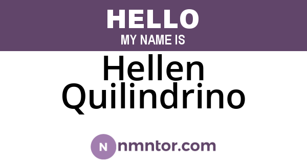 Hellen Quilindrino