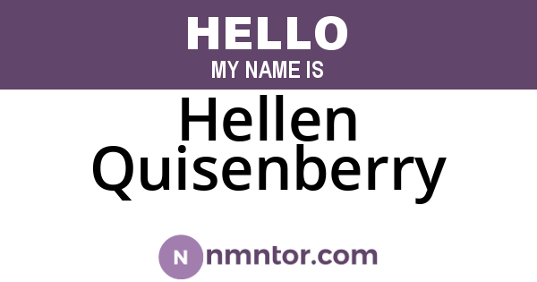Hellen Quisenberry
