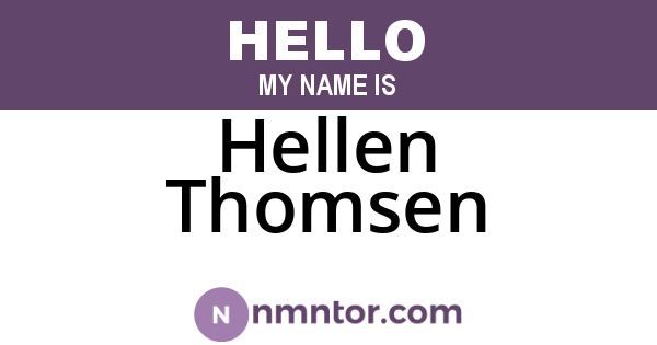 Hellen Thomsen
