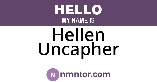 Hellen Uncapher
