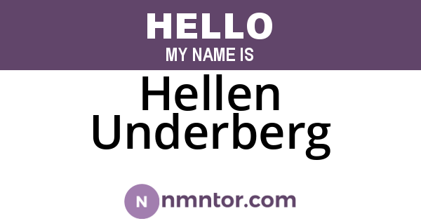 Hellen Underberg