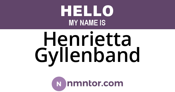 Henrietta Gyllenband