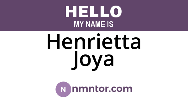 Henrietta Joya