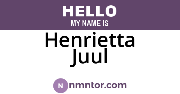 Henrietta Juul