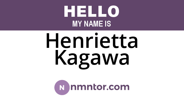 Henrietta Kagawa