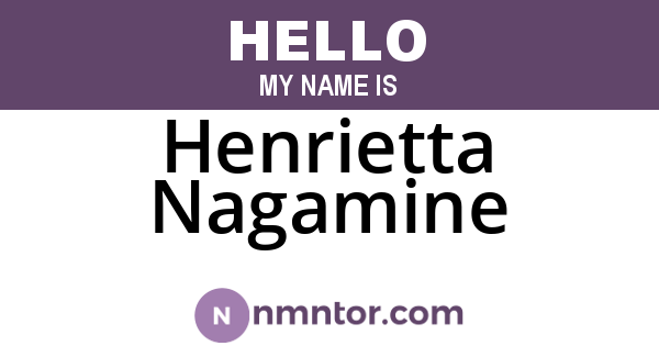 Henrietta Nagamine