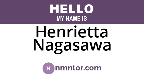 Henrietta Nagasawa