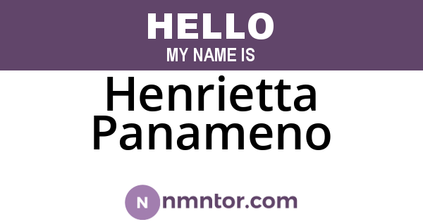 Henrietta Panameno