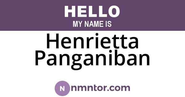 Henrietta Panganiban