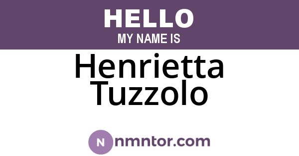 Henrietta Tuzzolo