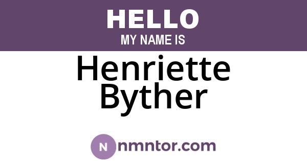 Henriette Byther