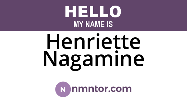 Henriette Nagamine