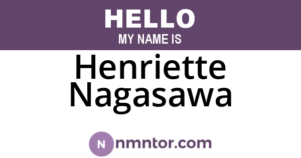 Henriette Nagasawa