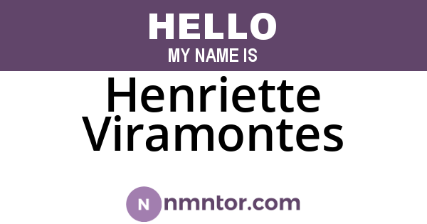 Henriette Viramontes