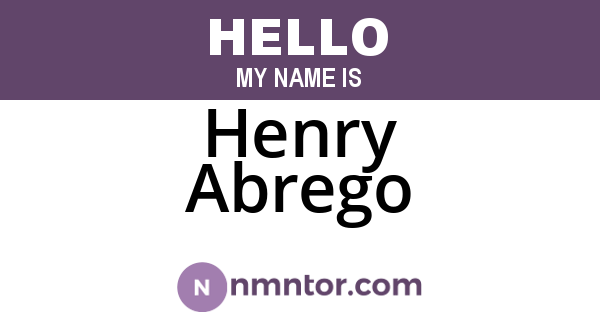 Henry Abrego
