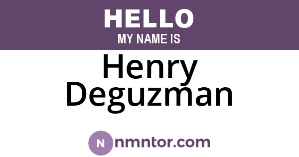 Henry Deguzman