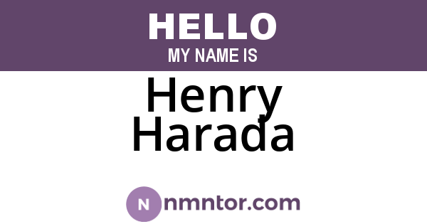 Henry Harada