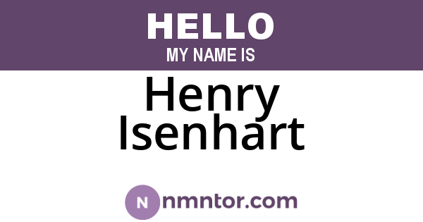 Henry Isenhart