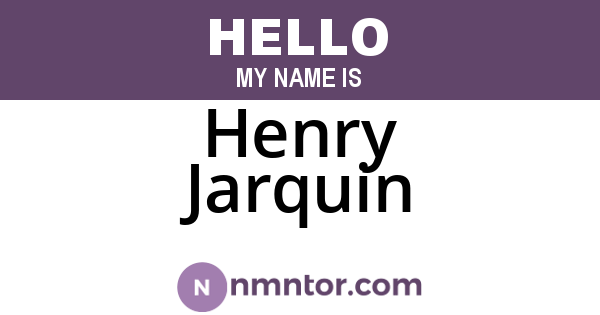 Henry Jarquin
