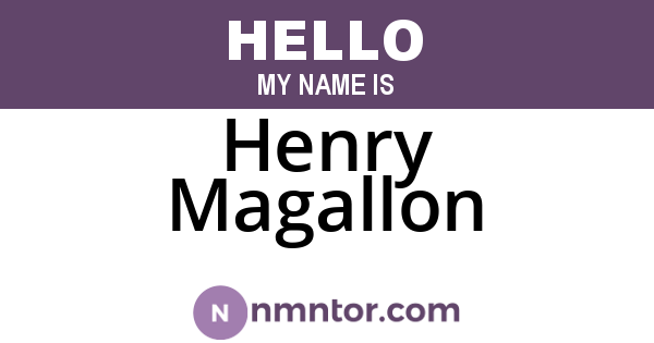 Henry Magallon
