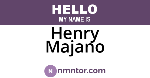 Henry Majano