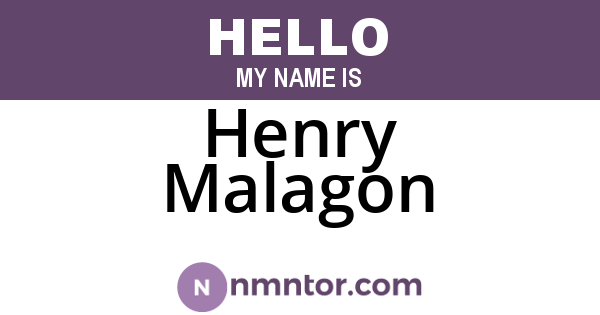 Henry Malagon