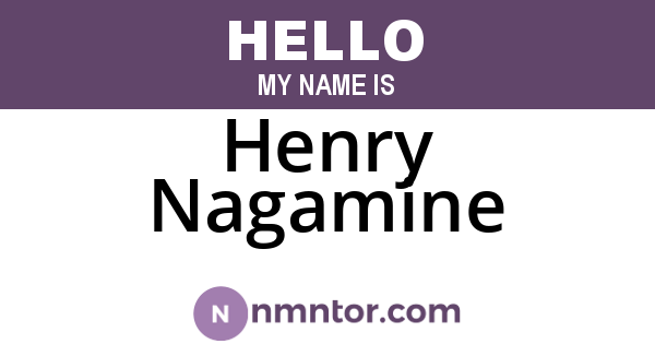 Henry Nagamine