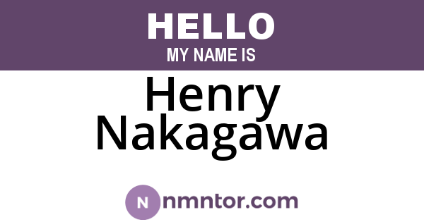 Henry Nakagawa