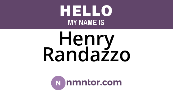 Henry Randazzo