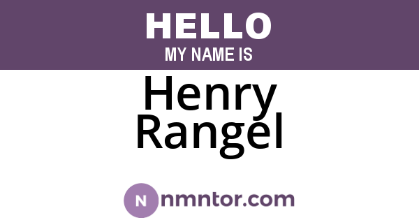 Henry Rangel