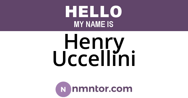 Henry Uccellini
