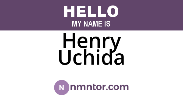 Henry Uchida