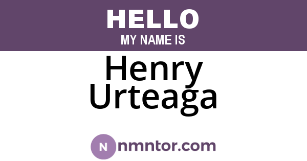 Henry Urteaga