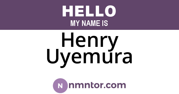 Henry Uyemura